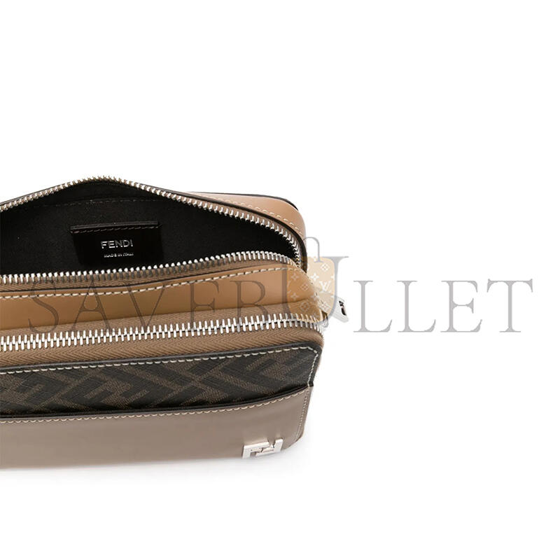FENDI FF ORGANIZER CAMERA CASE BEIGE 7M0357AFF2F1HRM (17.5*14*6.5cm)  